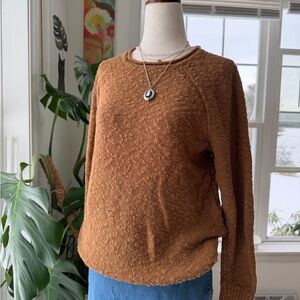 L.L. Bean Warm Brown Crew Neck Sweater